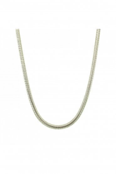 9ct White Gold Snake Chain Chain Length 16 Inches
