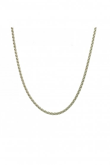 9ct White Gold Spiga Chain Chain Length 18 Inches