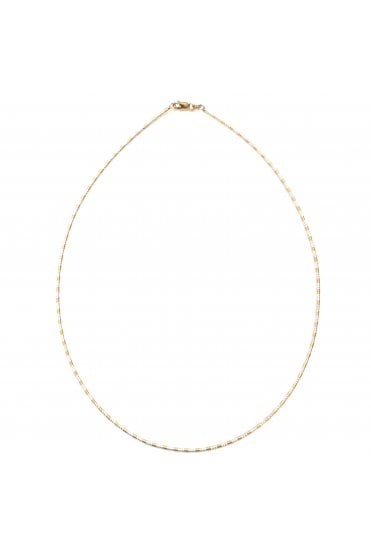 9ct Yellow and White Gold Collar Length 17 Inches