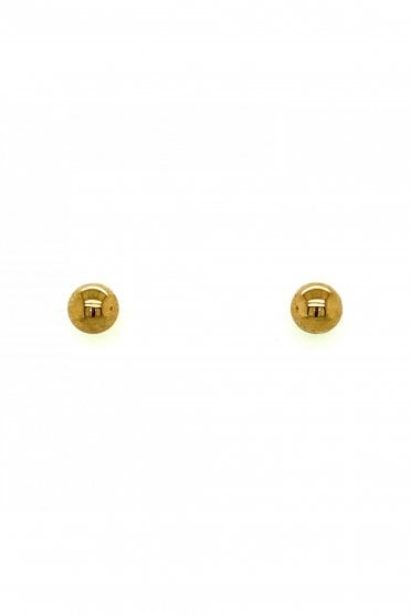9ct Yellow Gold 6mm Ball Stud Earrings