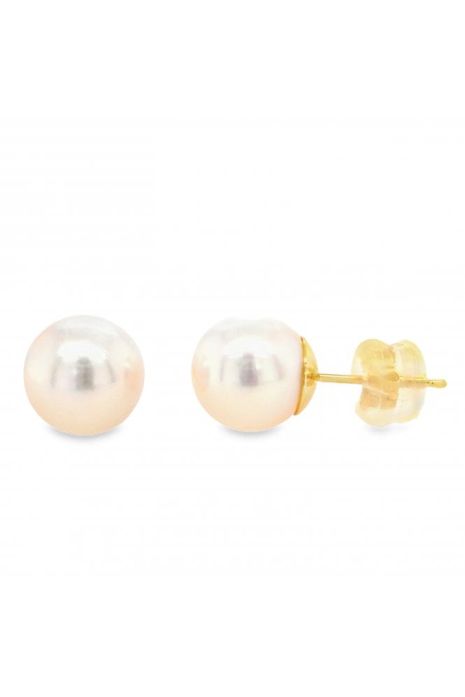 9ct Yellow Gold Cultured Pearl Stud Earrings