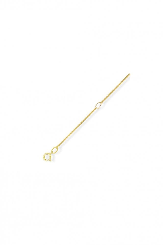9ct Yellow Gold Curb Chain Diamond Cut on 2 Sides