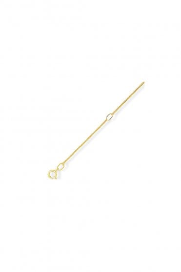 9ct Yellow Gold Curb Chain Diamond Cut on 2 Sides