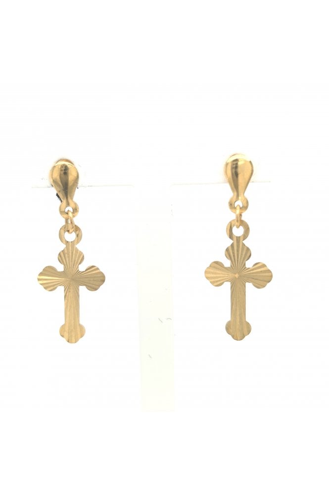9ct Yellow Gold Drop Earrings