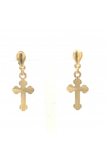 9ct Yellow Gold Drop Earrings