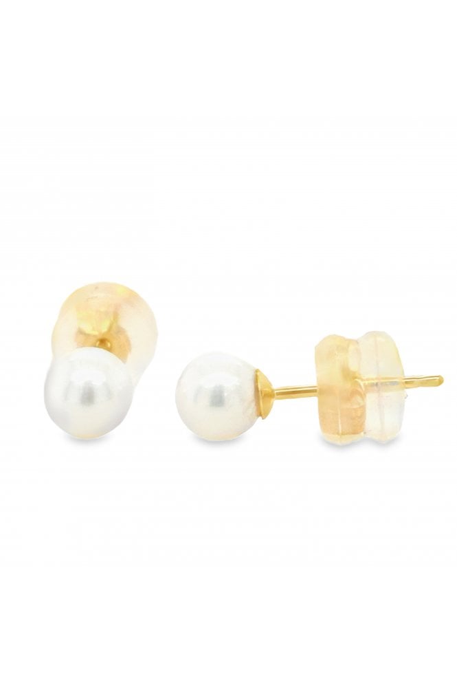 9ct Yellow Gold Freshwater Pearl Stud Earrings