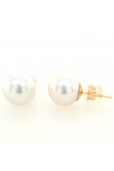 9ct Yellow Gold Freshwater Pearl Stud Earrings