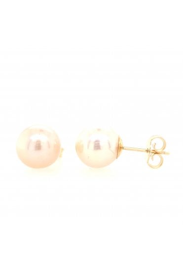 9ct Yellow Gold Freshwater Pearl Stud Earrings