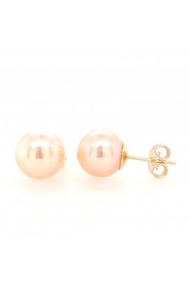 9ct Yellow Gold Freshwater Pearl Stud Earrings