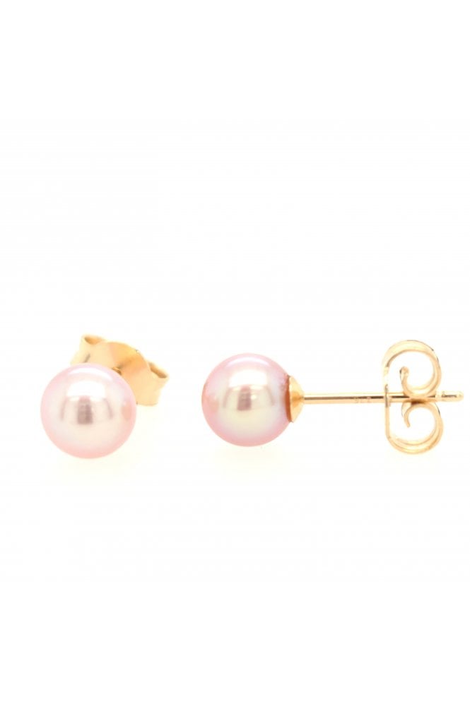 9ct Yellow Gold Freshwater Pearl Stud Earrings