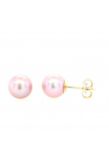 9ct Yellow Gold Freshwater Pearl Stud Earrings