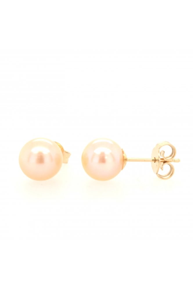 9ct Yellow Gold Freshwater Pearl Stud Earrings