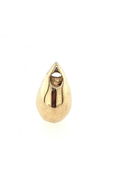 9ct Yellow Gold Memorial Tear Drop Pendant Able to Hold Cremation Ashes