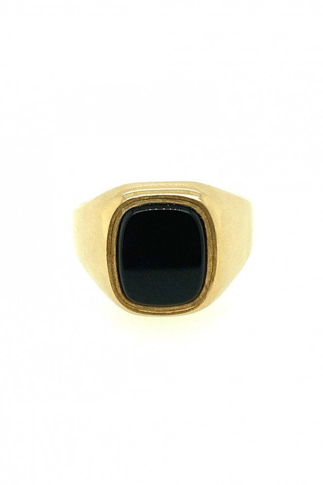 9ct Yellow Gold Onyx Signet Ring