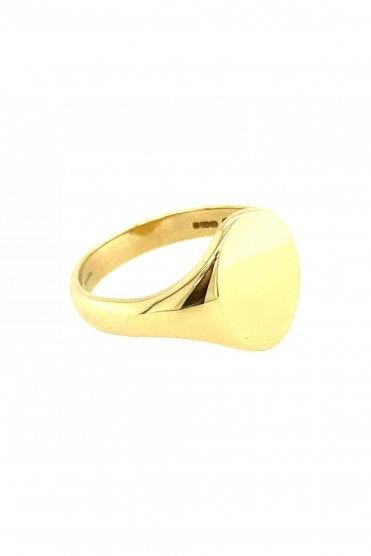 9ct Yellow Gold Oval Signet Ring