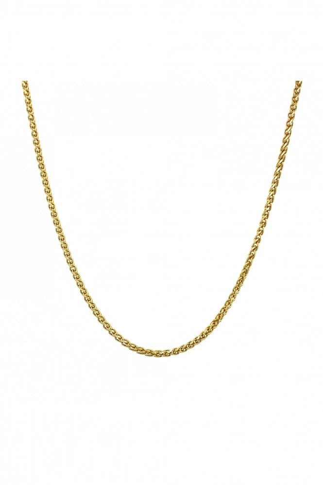 9ct Yellow Gold Spiga Chain   Chain Length 16 Inches