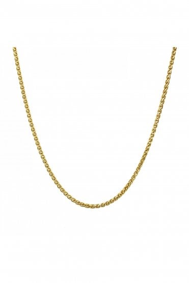 9ct Yellow Gold Spiga Chain   Chain Length 16 Inches
