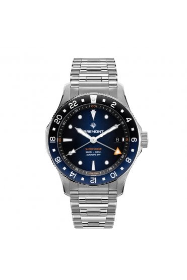 Bremont Supermarine 300m GMT, Glacier Blue Limited Edition of 500 Pieces, SM40-GMT-SS-BLBK-B