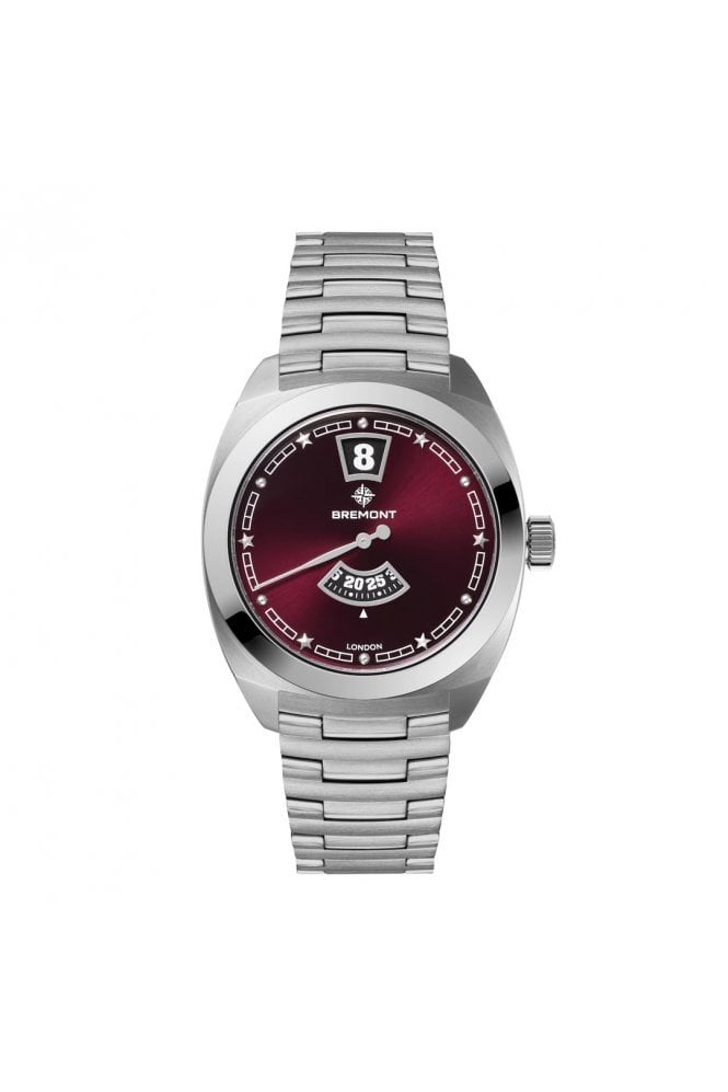 Bremont  Terra Nova Jumping Hour Burgundy TN35-JH-SS-BG-B