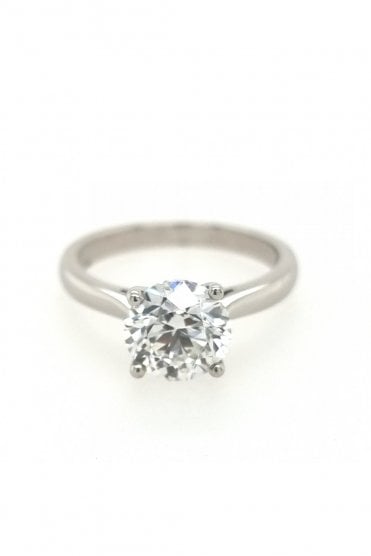 Diamond Solitaire Ring Platinum Claw Set