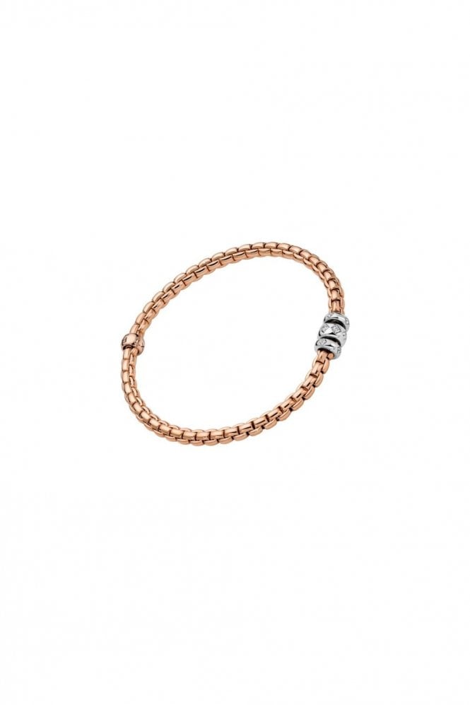 FOPE  Gioielli Eka Collection 18ct Rose Gold Flex'it Bracelet 73101B3_PB_R_BBB_00M