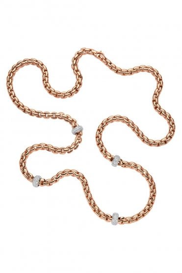 Fope Gioielli Eka Collection 18ct Rose Gold Necklace 70705C4_PB_R_XBX_080