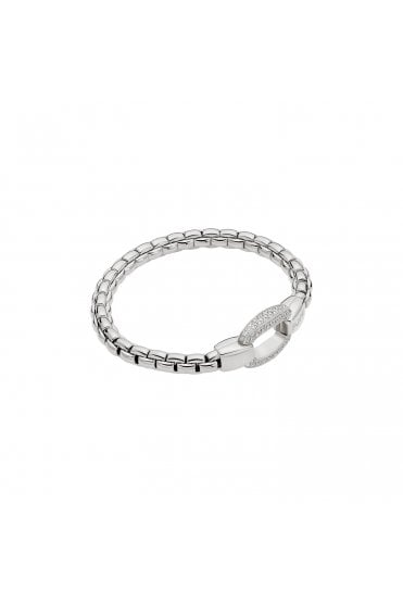 Fope Gioielli Eka Collection 18ct White Gold & Diamond Pavé Flex'it Bracelet 70305BX_PB_B_XBX_00M