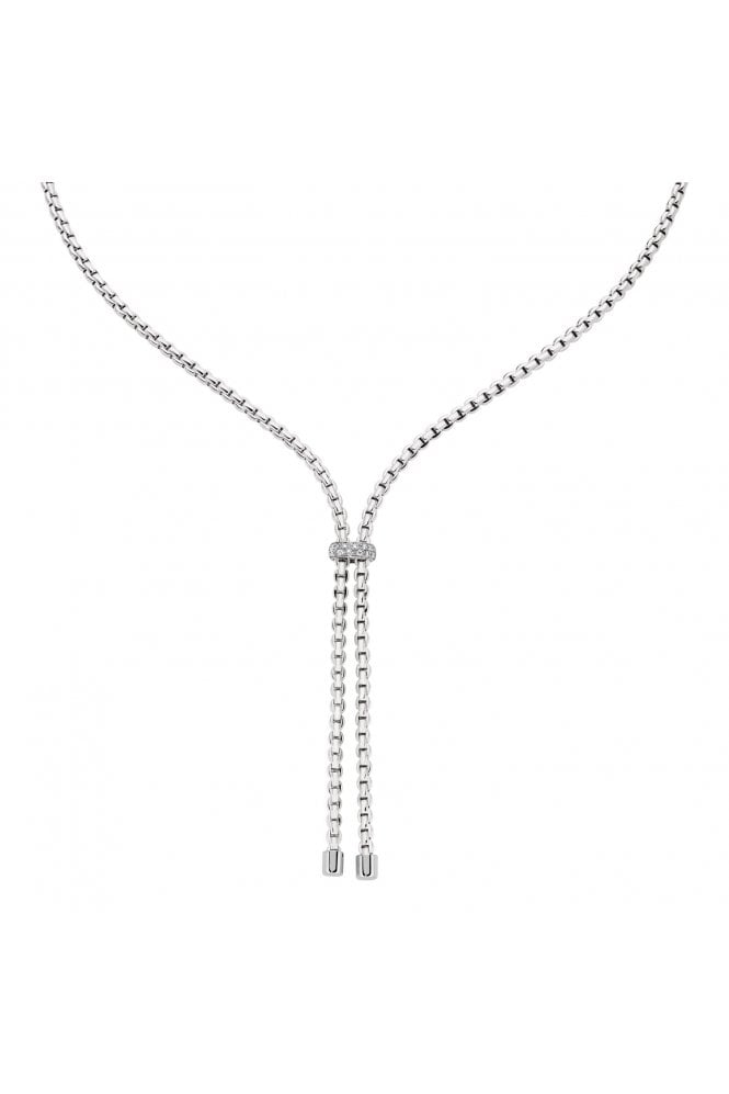 FOPE  Gioielli Eka Collection 18ct White Gold Lariat Necklace 75501CX_BB_B_XBX_043