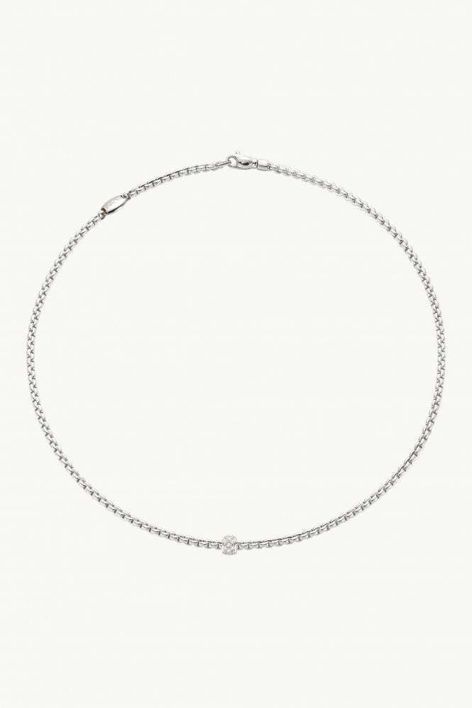 FOPE  Gioielli Eka Collection 18ct White Gold Necklace 73001CX_PB_B_XBX_043