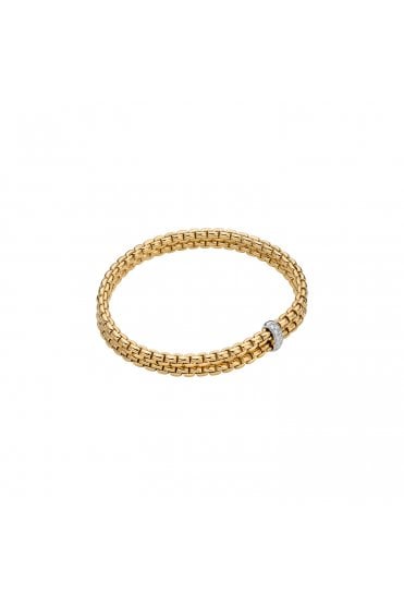 Fope Gioielli Eka Collection 18ct Yellow Gold Double Strand Flex'it Bracelet 75501BX_BB_G_XBX_00M