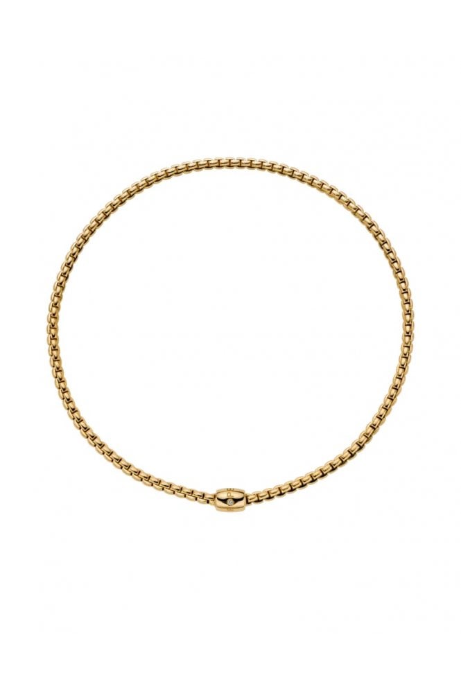 FOPE  Gioielli Eka Collection 18ct Yellow Gold Necklace with Ornamental Clasp 07F01CX_BB_G_XGX_040