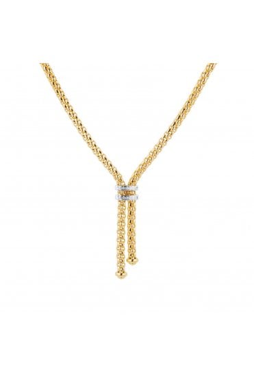Fope Gioielli Maori Collection 18ct Yellow & White Gold Lariat Diamond Necklace 80906CX_BB_G_XBX_041