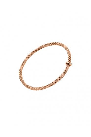 Fope Gioielli Prima Collection 18ct Rose Gold Flex'it Bracelet 01M08BX_BB_R_XRX_00L