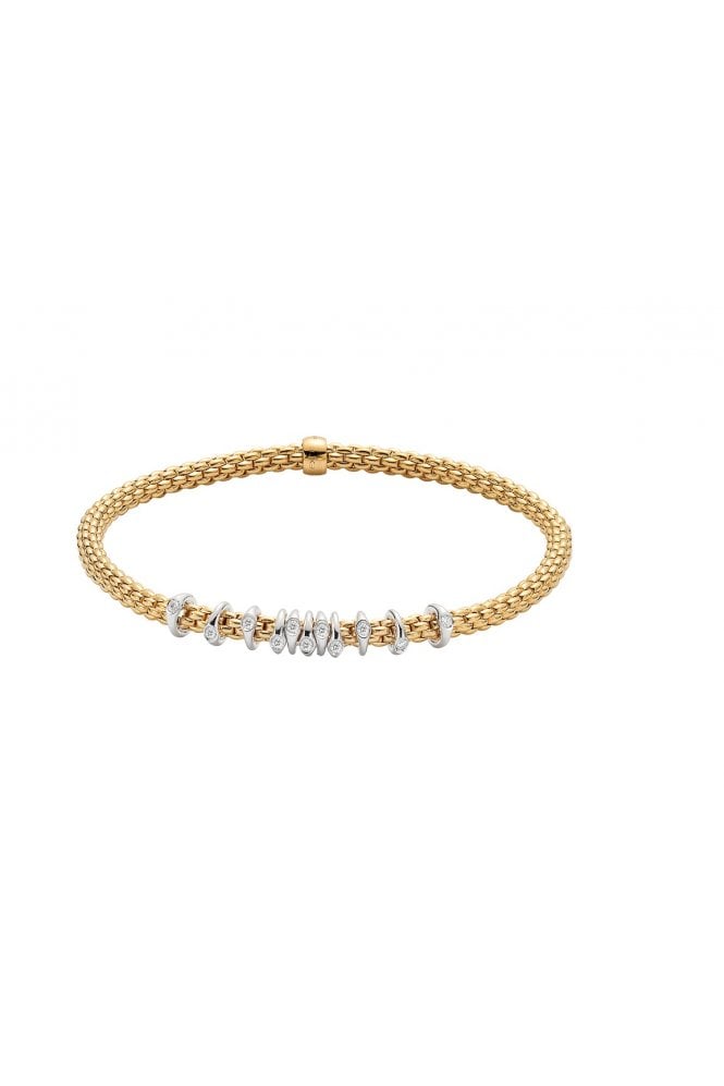FOPE  Gioielli Prima Collection 18ct Yellow Gold Flex'it Bracelet 74708BX_BB_G_XBX_00M