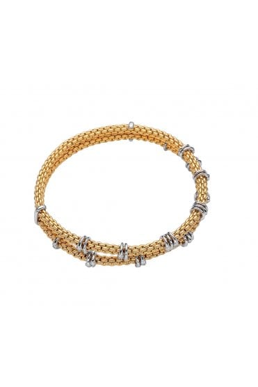 Fope Gioielli Prima Collection 18ct Yellow Gold Flex'it Double Strand Bracelet 74908BX_BB_G_XBX_00M