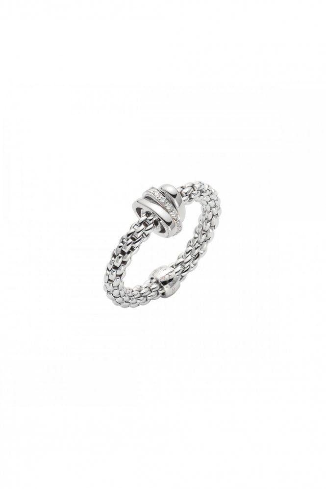 FOPE  Gioielli Prima Collection Flex'it 18ct White Gold Ring 74408AX_BB_B_BBB_00S