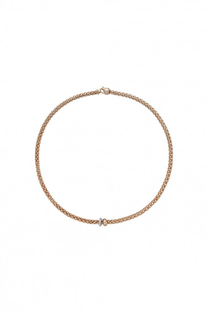 FOPE  Gioielli Solo Collection 18ct Rose Gold Necklace 62406CX_PB_R_BRX_043