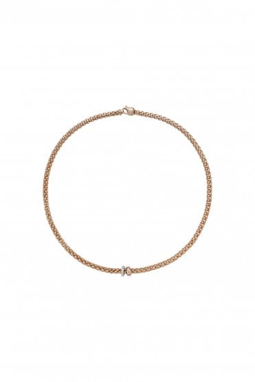 Fope Gioielli Solo Collection 18ct Rose Gold Necklace 62406CX_PB_R_BRX_043