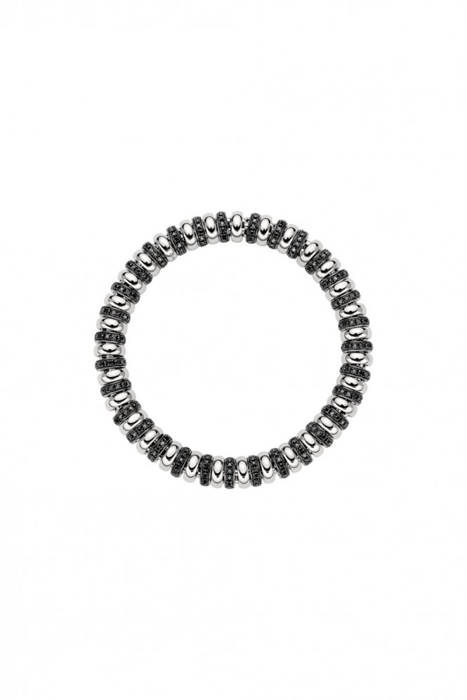 FOPE  Gioielli Solo Collection 18ct White Gold Flex'it Bracelet with Black Diamonds 62906B2_BN_B_B1X_00M