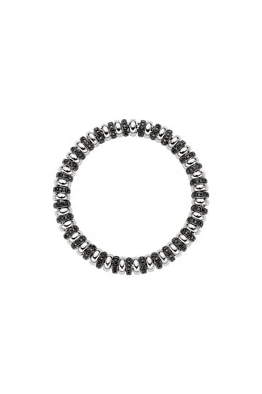 Fope Gioielli Solo Collection 18ct White Gold Flex'it Bracelet with Black Diamonds 62906B2_BN_B_B1X_00M