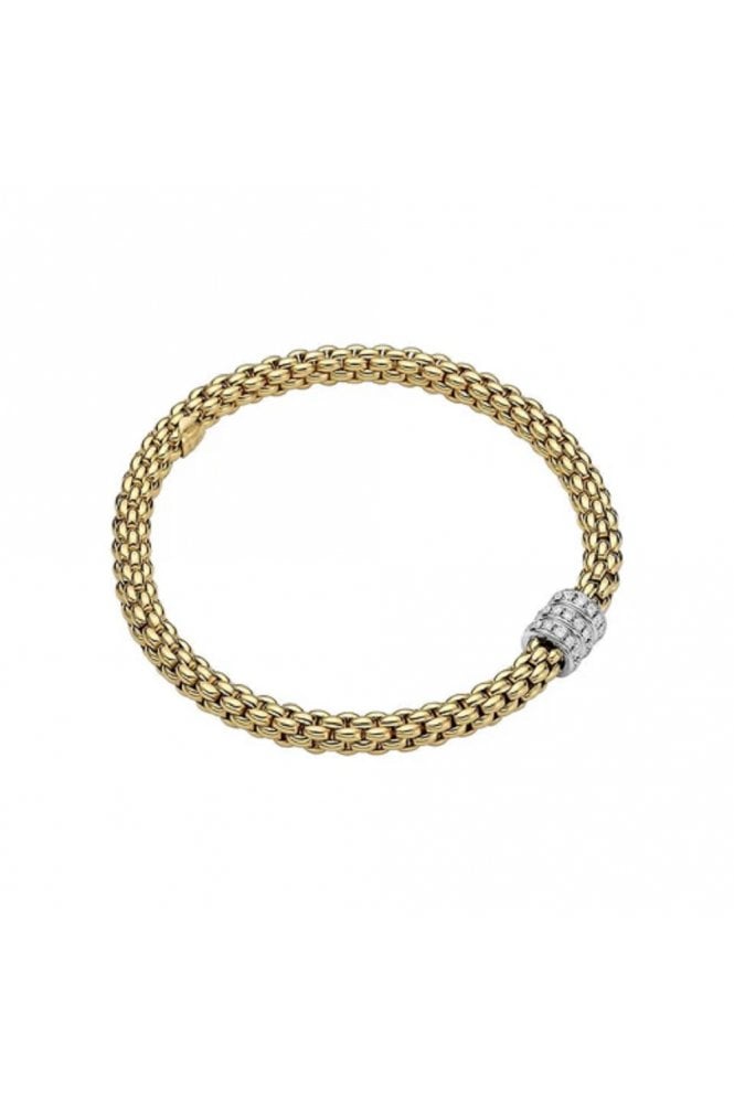 FOPE  Gioielli Solo Collection 18ct Yellow Gold Flex'it Bracelet 62306BX_PB_G_BBB_00M