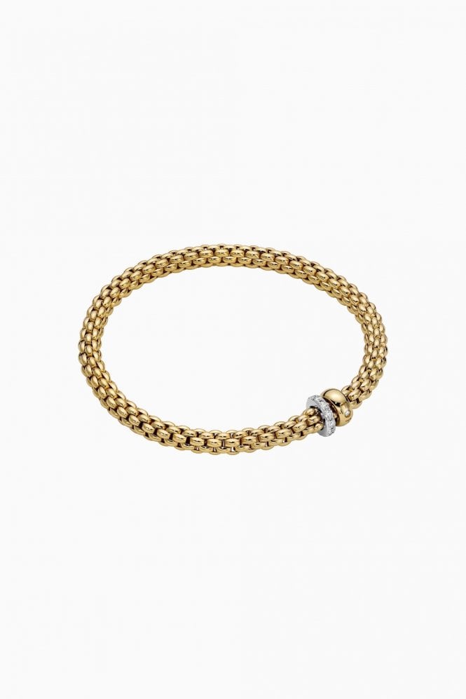 FOPE  Gioielli Solo Collection 18ct Yellow Gold Flex'it Bracelet 62406BX_PB_G_BGX_00M