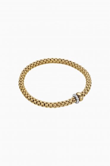 Fope Gioielli Solo Collection 18ct Yellow Gold Flex'it Bracelet 62406BX_PB_G_BGX_00M