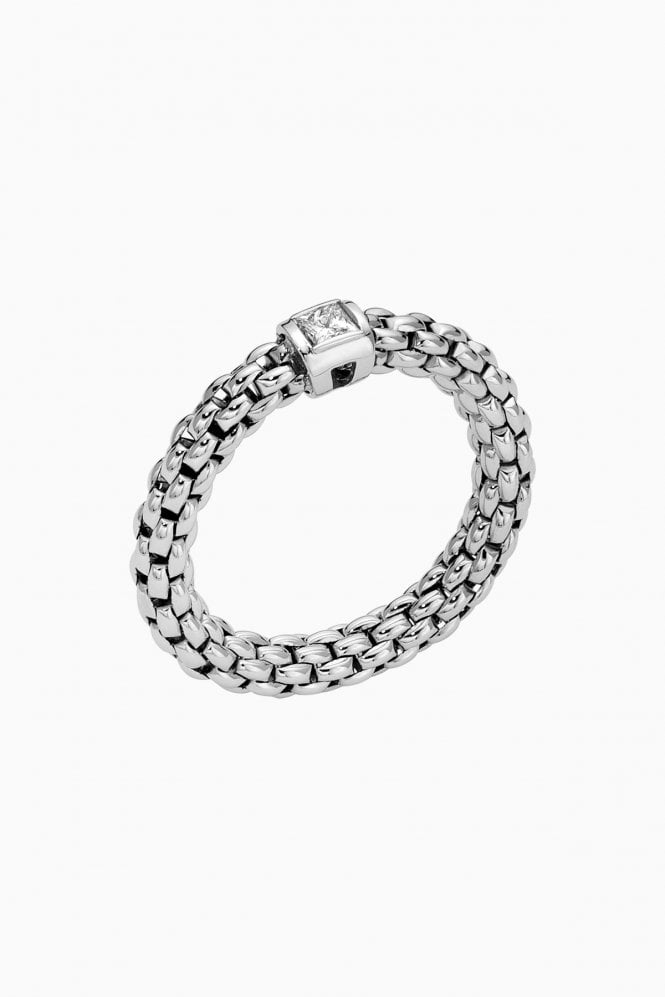 Fope Gioielli Souls Collection Flex'it 18ct White Gold Diamond Ring 09E08AX_BB_B_XBX_00M