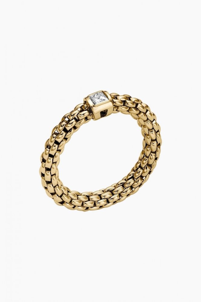 FOPE  Gioielli Souls Collection Flex'it 18ct Yellow Gold Ring 09E08AX_BB_G_XGX_00S