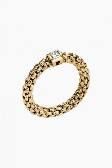 Fope Gioielli Souls Collection Flex'it 18ct Yellow Gold Ring 09E08AX_BB_G_XGX_00S