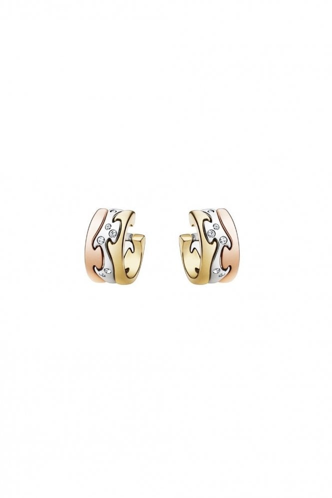 Georg Jensen  18ct White, Rose & Yellow Gold Earrings 3519822