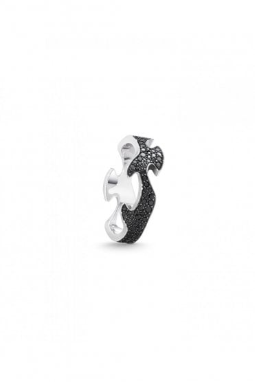 Georg Jensen Centre Ring with Black Diamonds 3570920