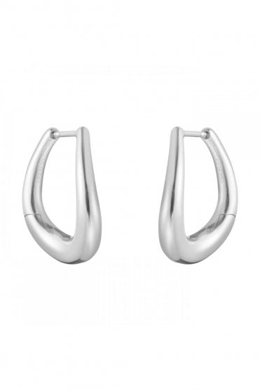 Georg Jensen Hinged Hoop Offspring Earrings 20001003