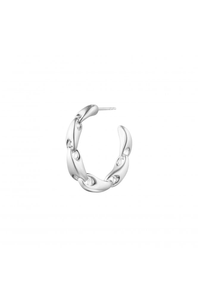 Georg Jensen  Reflect Chain Hoop Earrings, Large 20001513 and 20001514